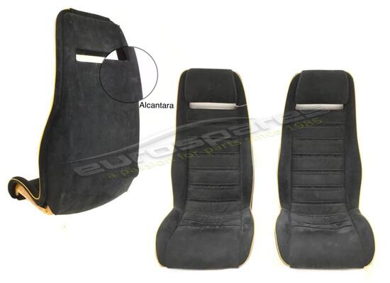 usato lamborghini coppia sedili in alcantara codice 009435014/b