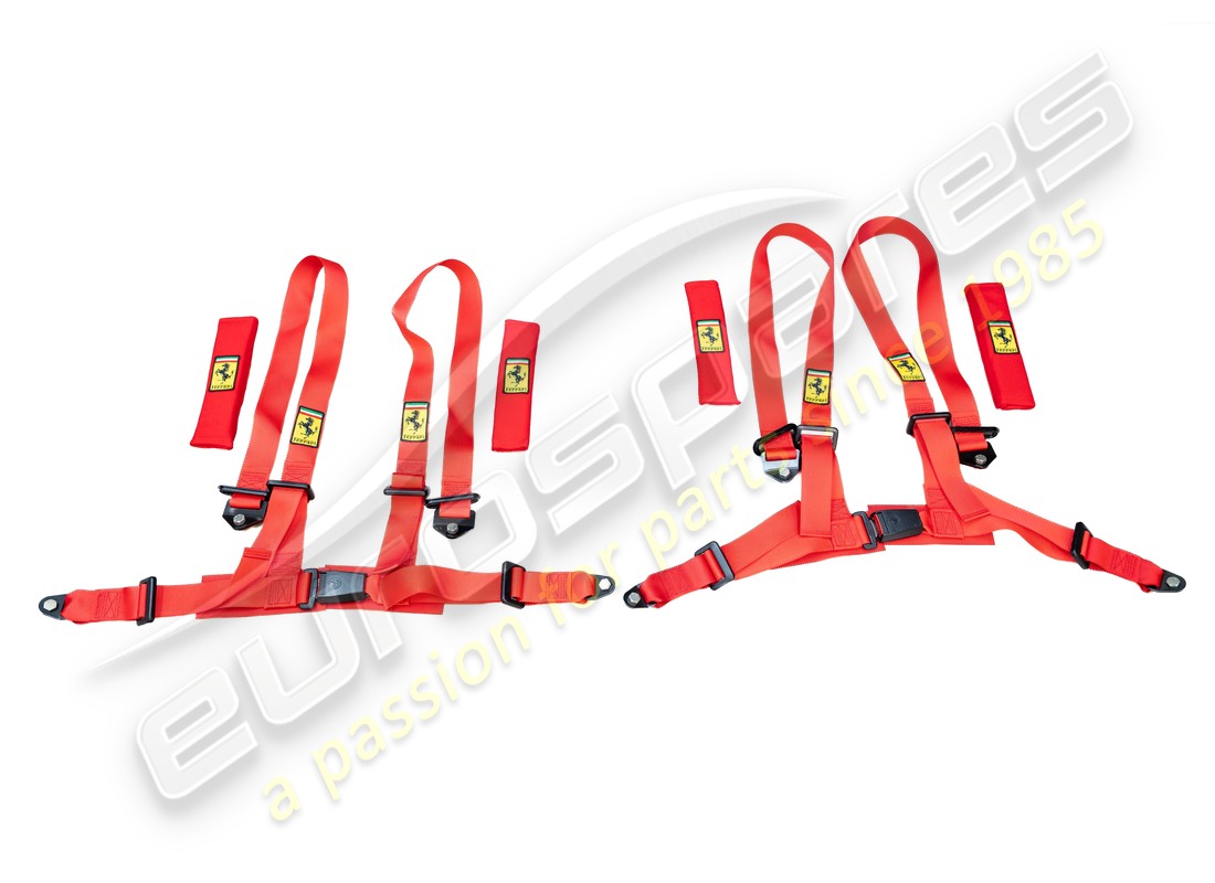 NEW FERRARI 4 POINTS SAFETY BELTS KIT -R. PART NUMBER 69918800 (1) new ferrari 4 points safety belts kit -r. part number 69918800 (1)