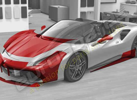 nuovo ferrari kit film completo 488 numero parte 70003771