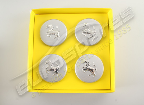 nuovo ferrari kit tappo centro ruota (argento) codice articolo 70001467
