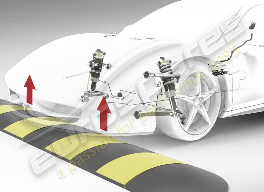 nuovo ferrari kit di sollevamento sospensione anteriore, rhd numero parte 70002774 (1)
