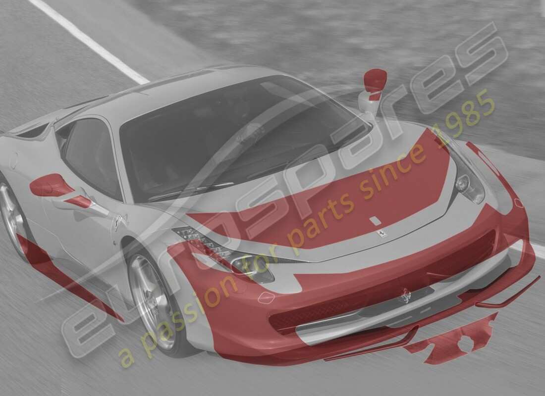 nuovo ferrari pellicola protettiva anti-scheggiature, completa. numero parte 70001826 (1)