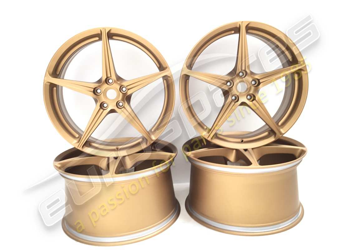 SET RUOTE RICONDIZIONATE Ferrari (TAGLIO DIAMANTE FORGIATO) 20 POLLICI . NUMERO PARTE 70004981 (1)