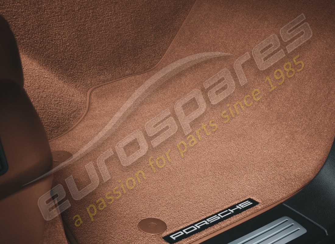 nuovo porsche tappetini con bordo in nubuk (nero). numero parte 95504480472cu4 (1)