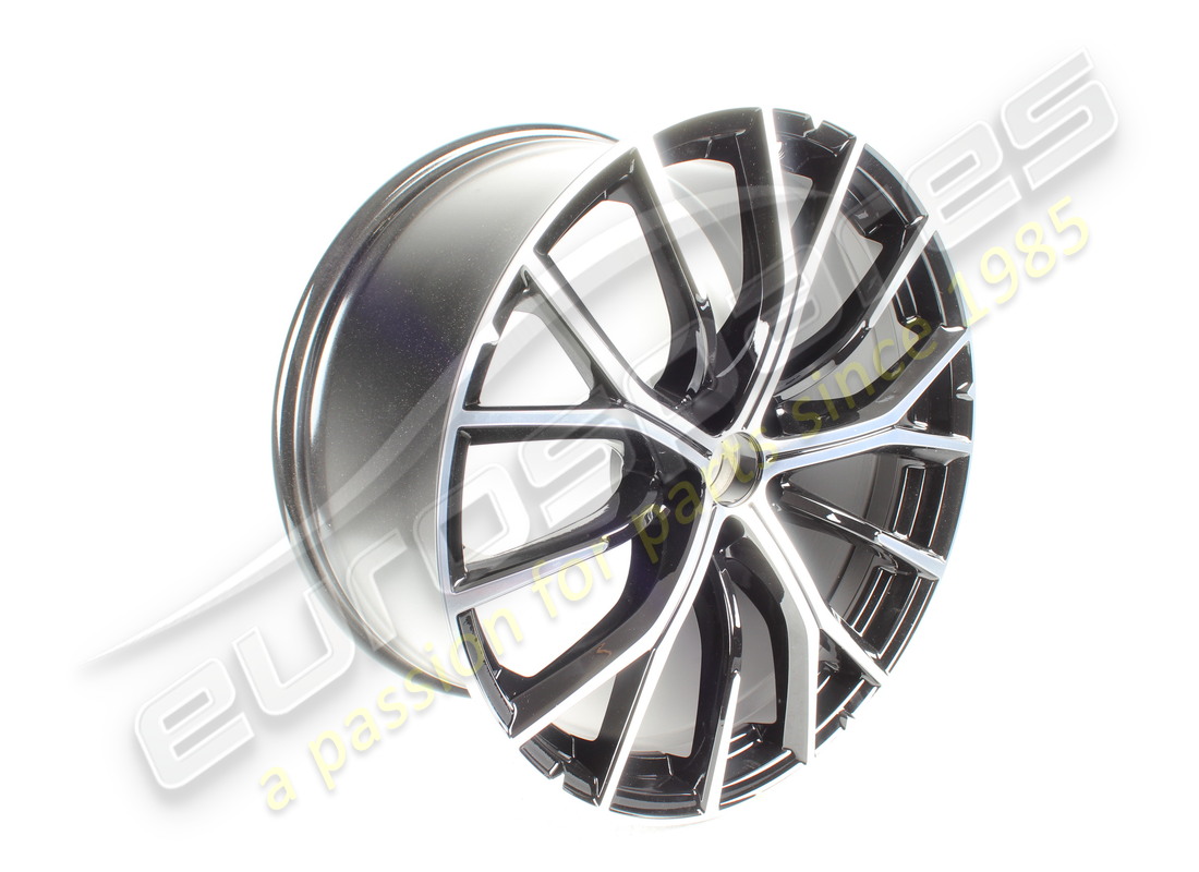 nuova maserati ruota posteriore imola 21' nero lucido diamante. numero parte 980189016 (2)