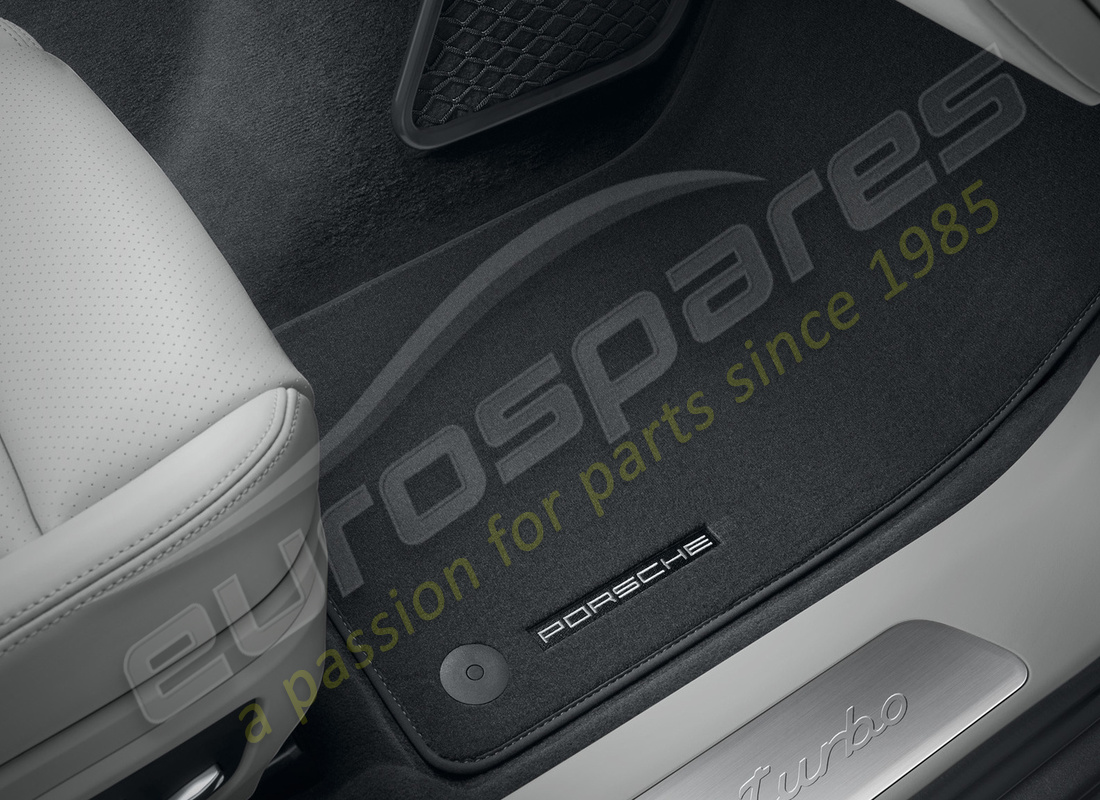 nuovo porsche tappetini con bordo in nubuk, marrone tartufo. numero parte 971864436ok4 (1)