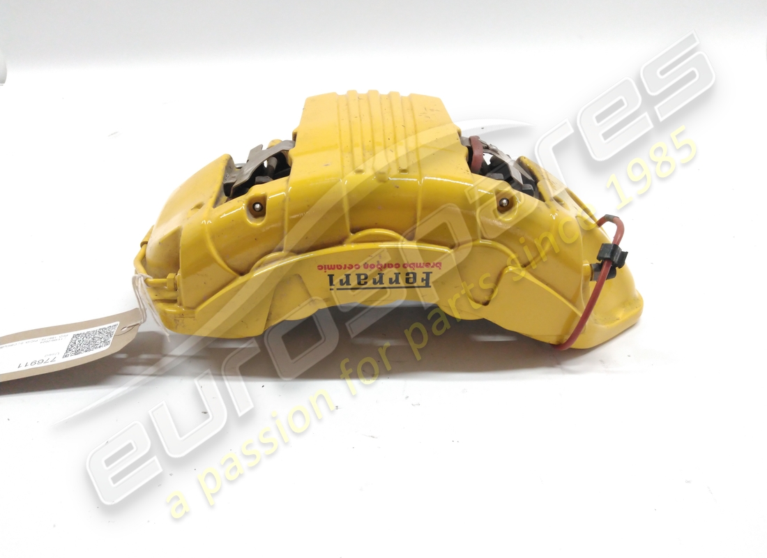USATO Ferrari PINZA COMPLETA CARBONIO CERAMICA ANT.DX GIALLA . NUMERO PARTE 776911 (1)