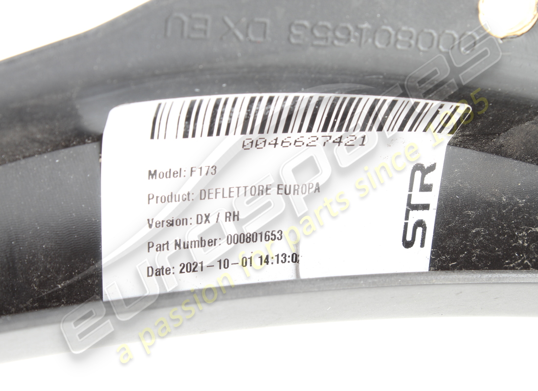 deflettore dx nero usato ferrari. numero parte 801653 (3)