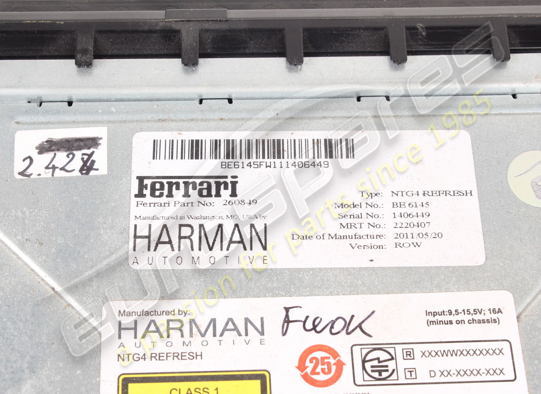 usato ferrari fila becker nit. numero parte 260849 (10)