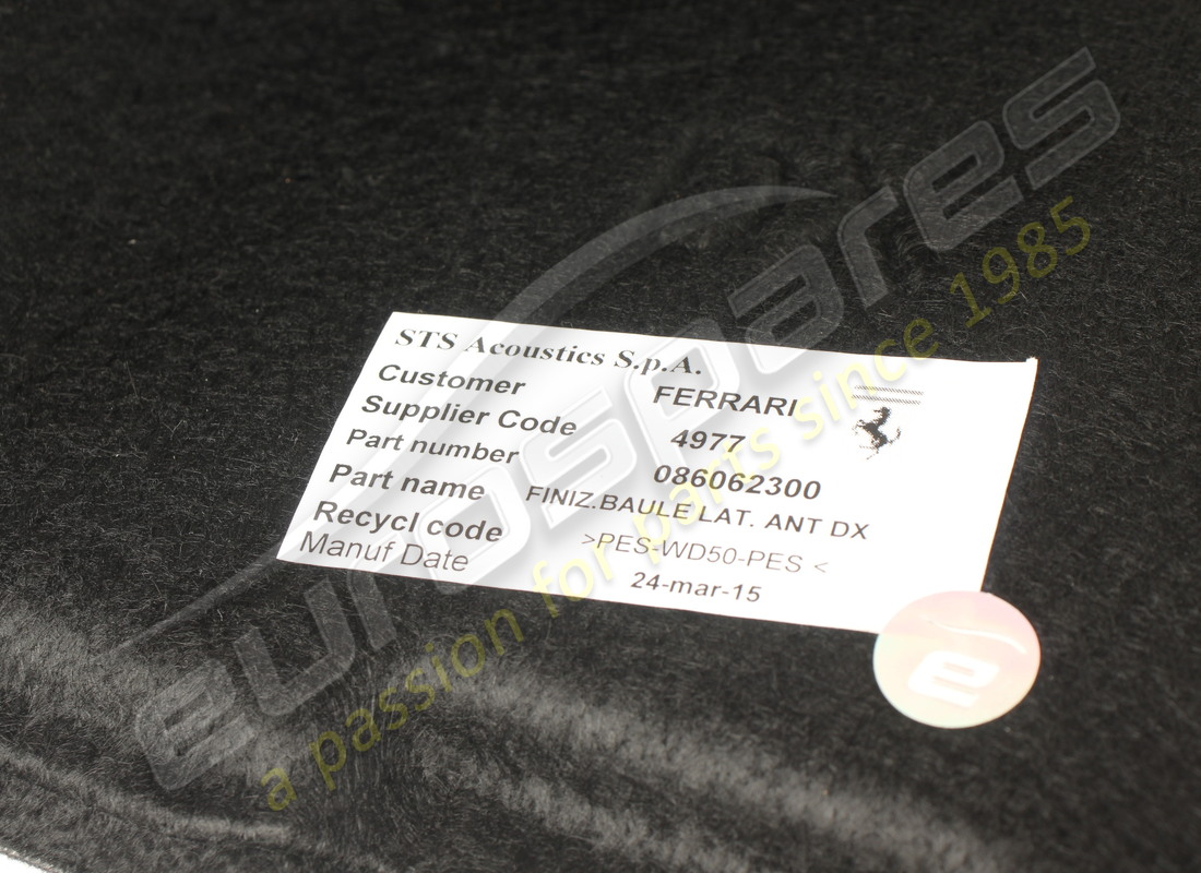 usato ferrari vano bagagli laterale destro. numero parte 86062300 (3)
