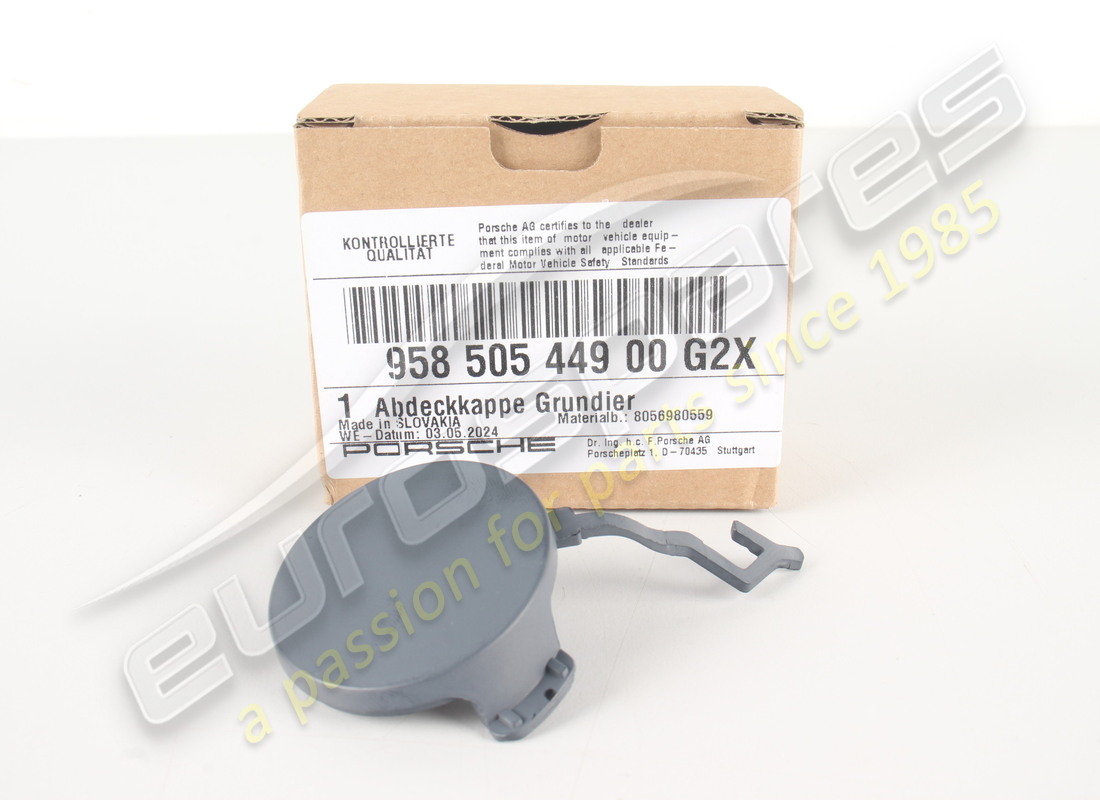 nuovo porsche tappo occhiello di traino sinistro con primer. numero parte 95850544900g2x (1)