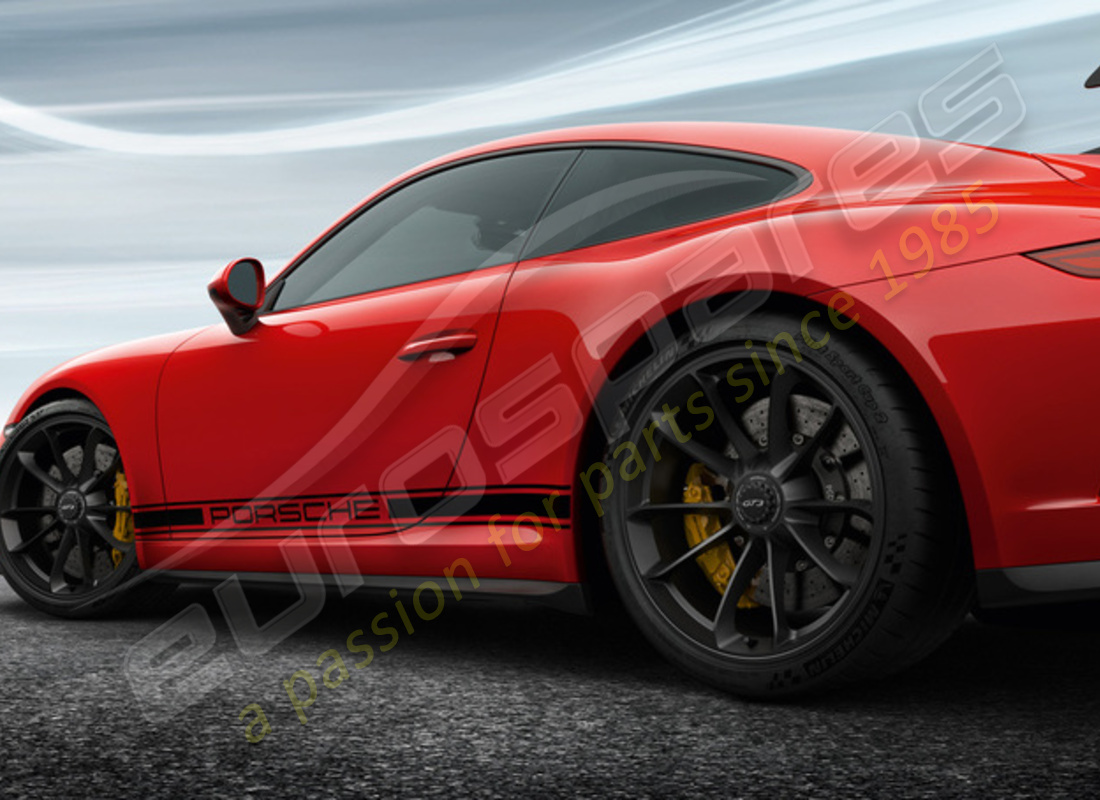 nuovo set porsche 20-inch gt3 di ruote - in nero (satinato-lucido). numero parte 99104460310 (1)