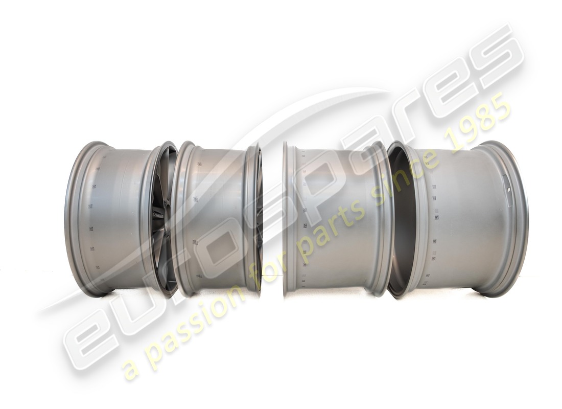 nuovo porsche 20-inch gt3 set di ruote - in platino (satinato-lucido). numero parte 99104460311 (3)