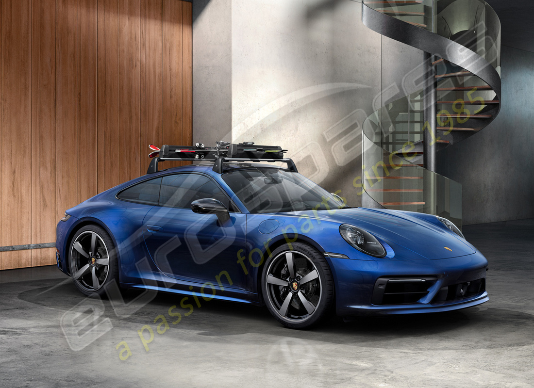 nuovo porsche portasci/porta snowboard. numero parte 95b044830 (18)