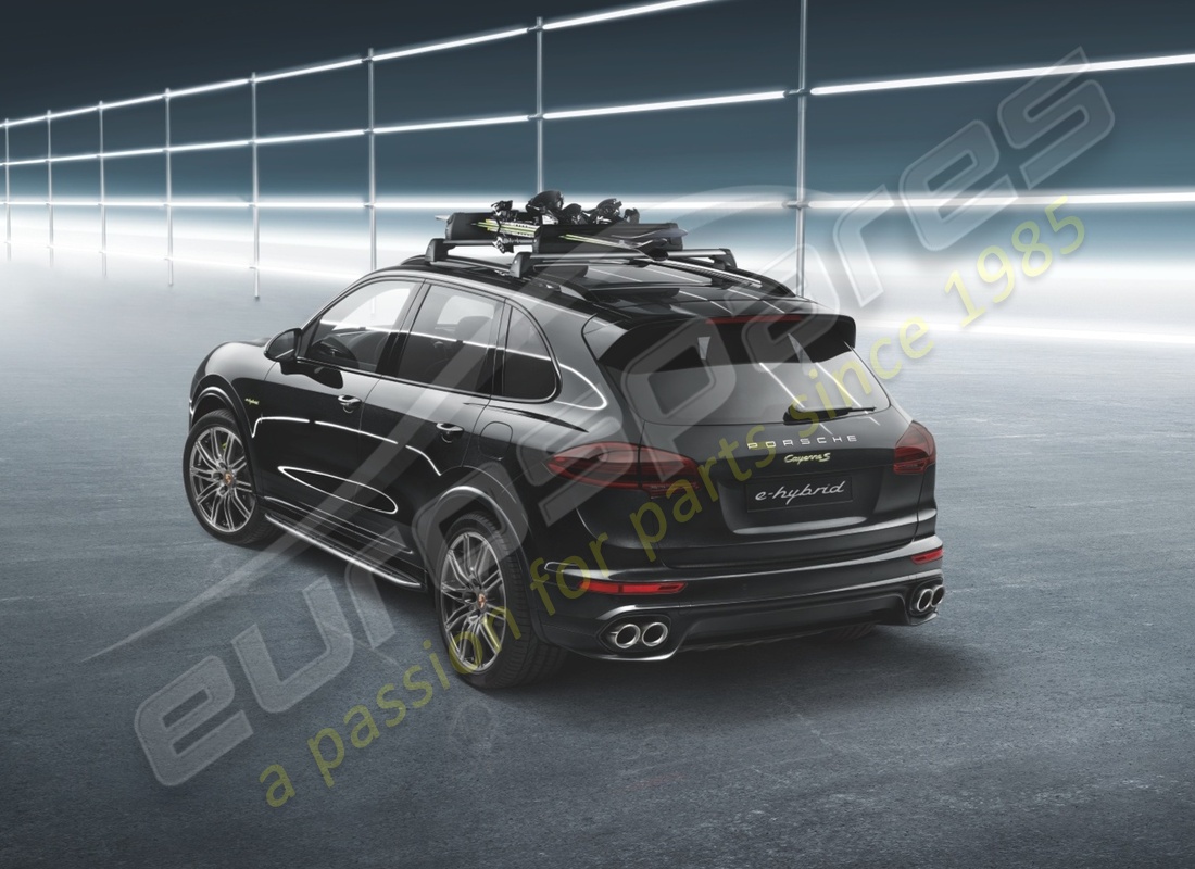 nuovo porsche portasci/porta snowboard. numero parte 95b044830 (5)