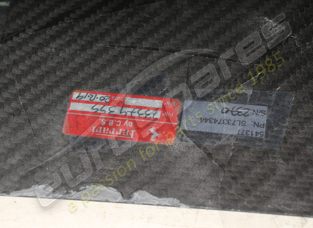 nuovo (altro) ferrari rivestimento sottoporta destro completo. numero parte 766048 (2)
