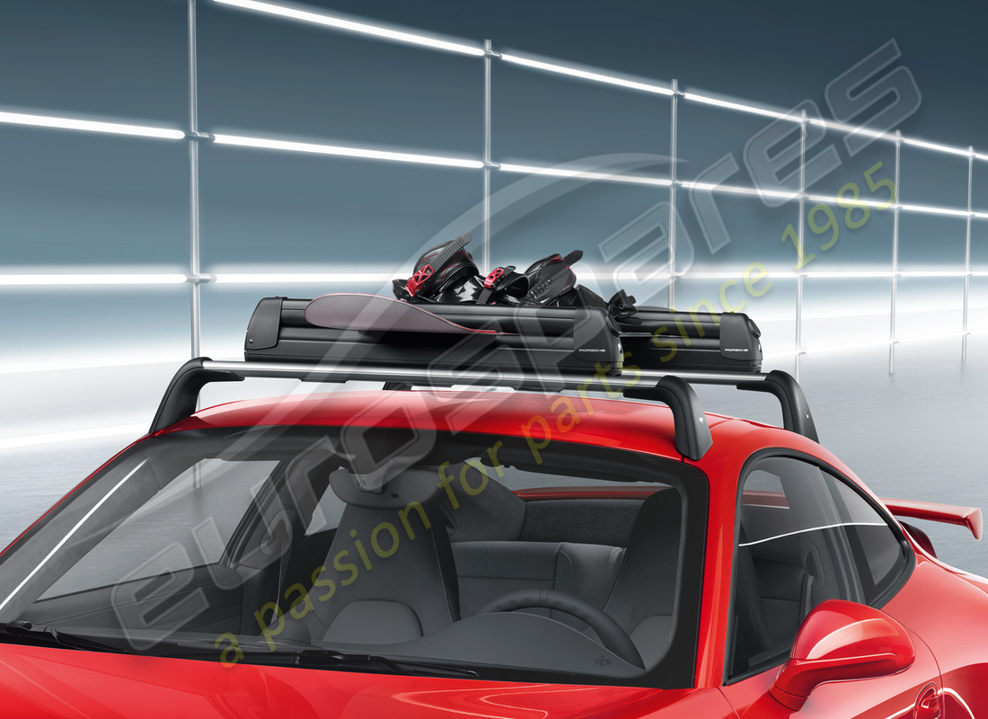 nuovo porsche portasci/porta snowboard. numero parte 95b044830 (4)