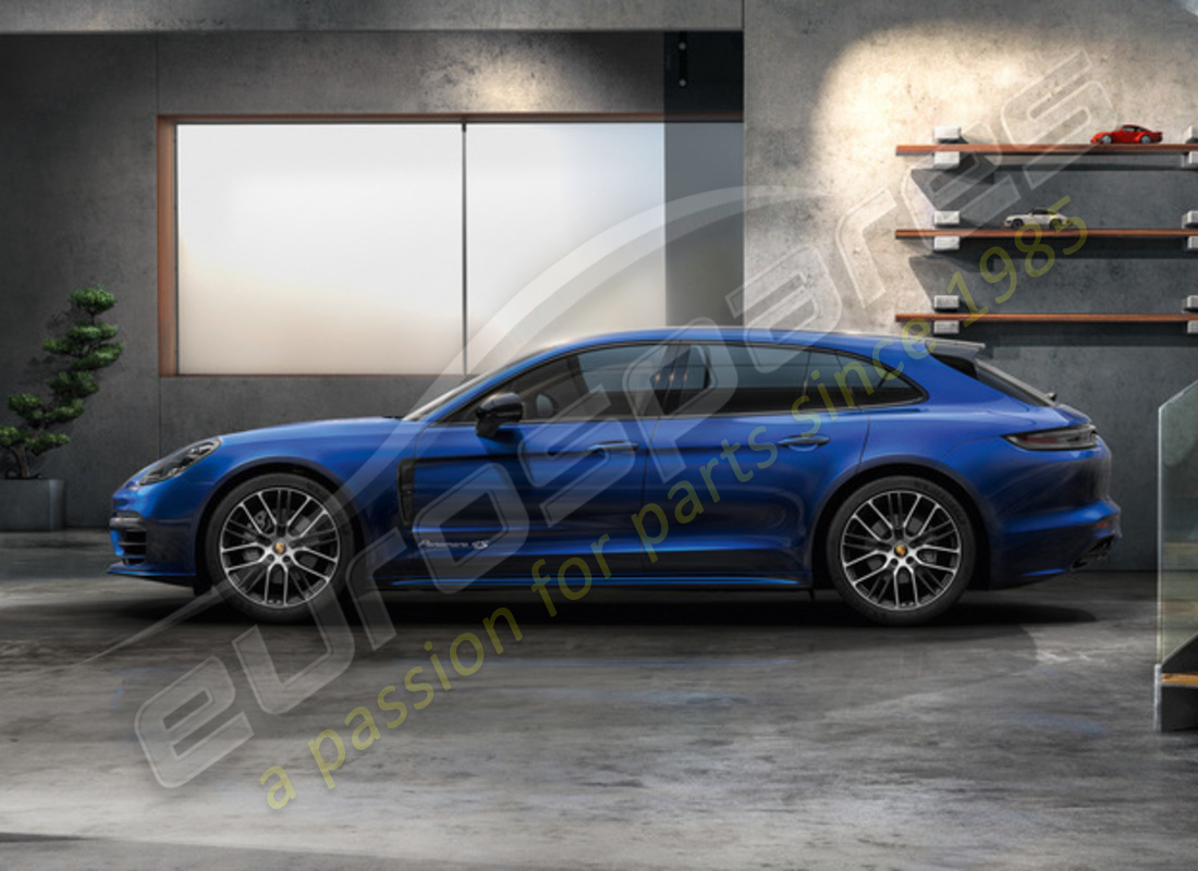 nuovo porsche 21 pollici esclusivo design sportivo set di ruote e pneumatici estivi - verniciati in nero (lucido). numero parte 971044665s (2)
