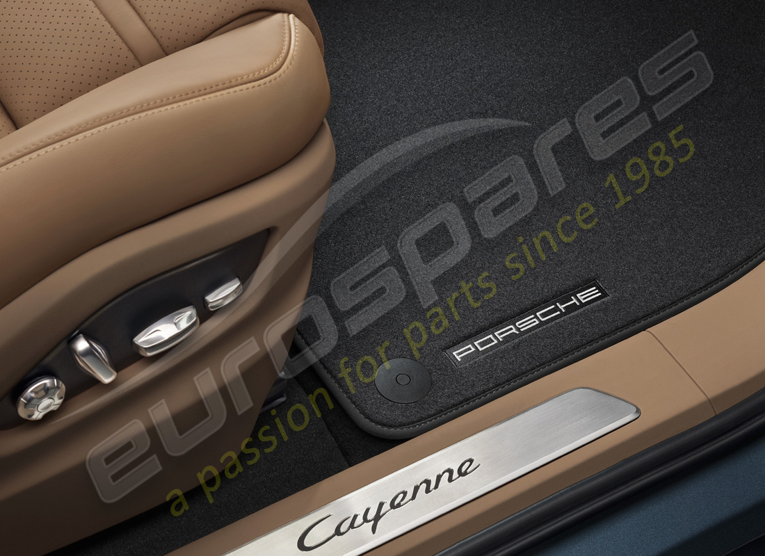 nuovo porsche tappetini con bordo in nubuk (marrone tartufo). numero parte 9y2863011os1 (1)