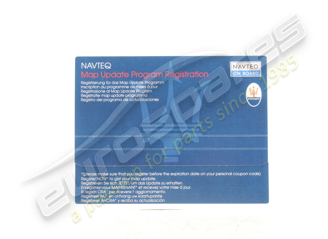nuovo maserati maserati kit di aggiornamento mappa europa. numero parte 920002338 (2)