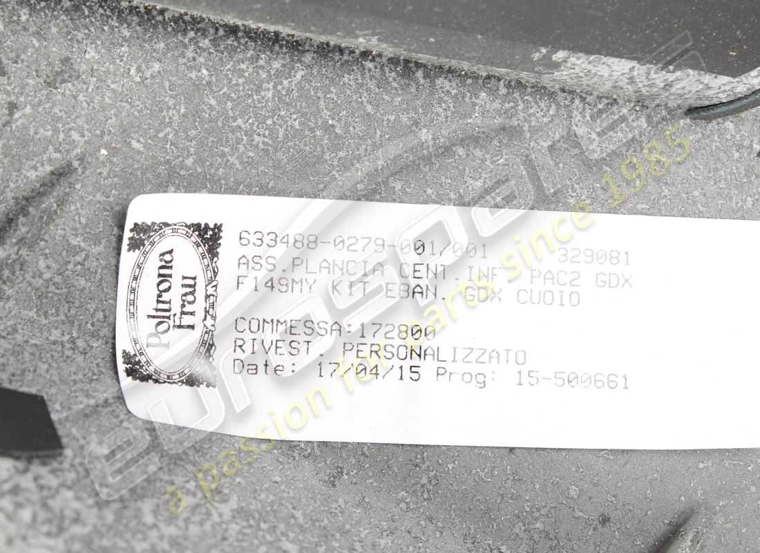 usato ferrari parte centrale inferiore del cruscotto. numero parte 86227812 (3)