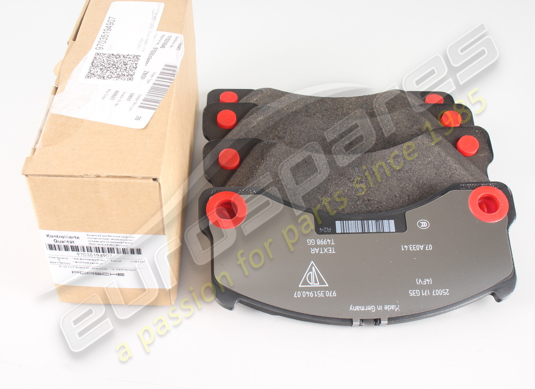 nuovo porsche 1 set di pastiglie dei freni per freno a disco. numero parte 97035194907 (4)