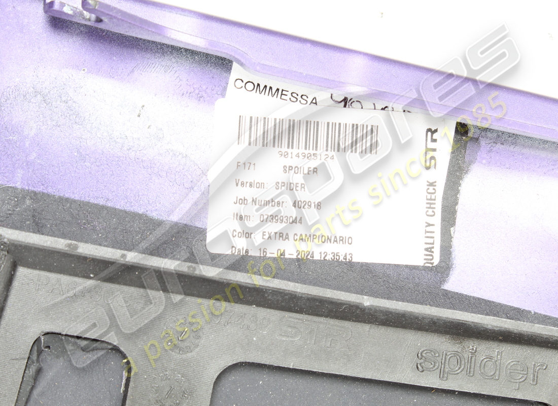 copertura spoiler superiore completa usata ferrari. numero parte 985821722 (3)