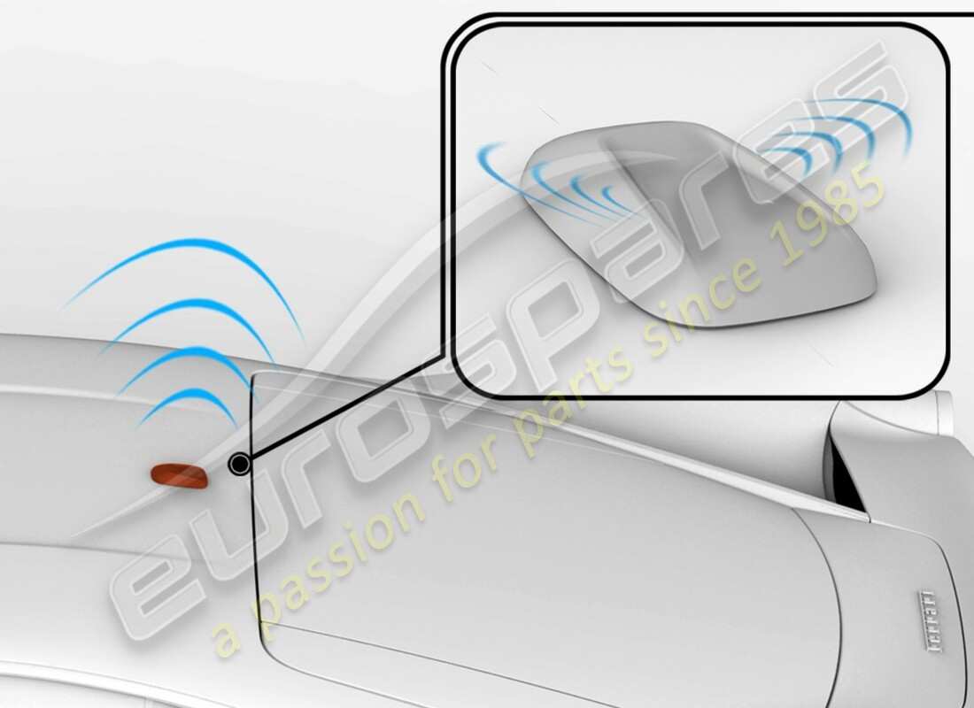 nuovo ferrari kit antenna satellitare (sdars). numero parte 70003020 (1)