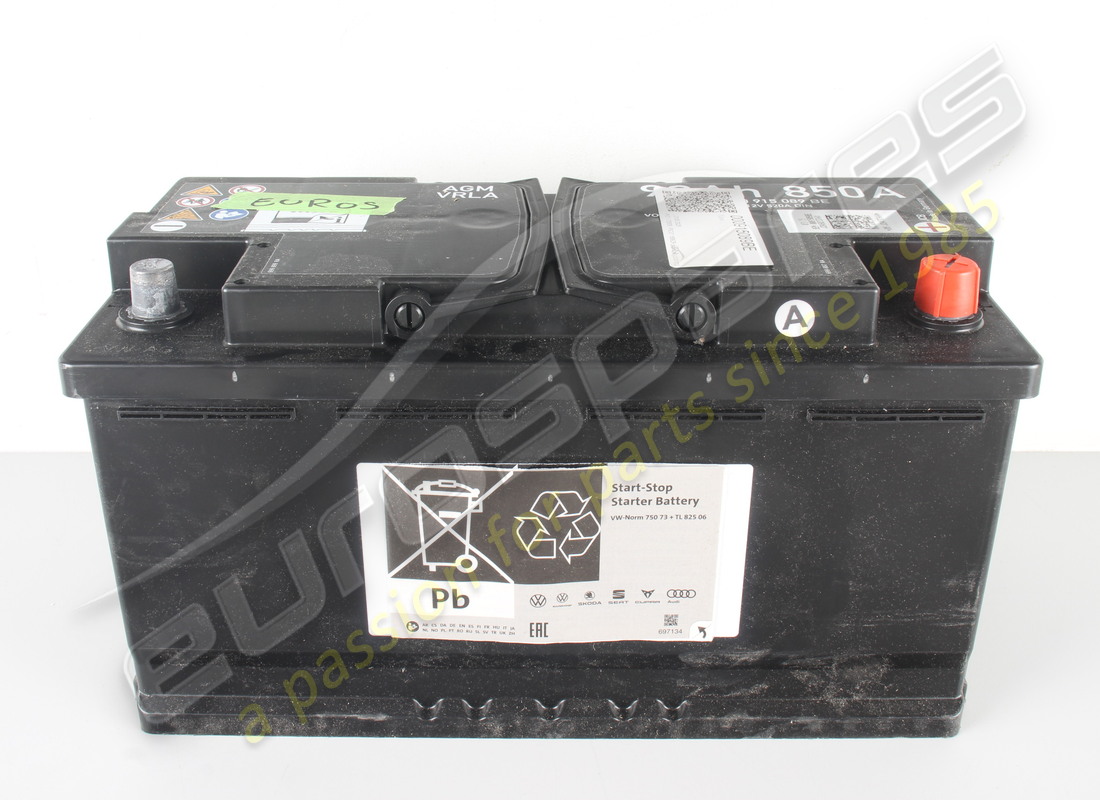 nuova batteria lamborghini, piena e carica (batteria agm ma sarà necessario anche un kit di cablaggio per montare. usare anche il kit di cablaggio 4ml998105). numero parte 000915089be (1)
