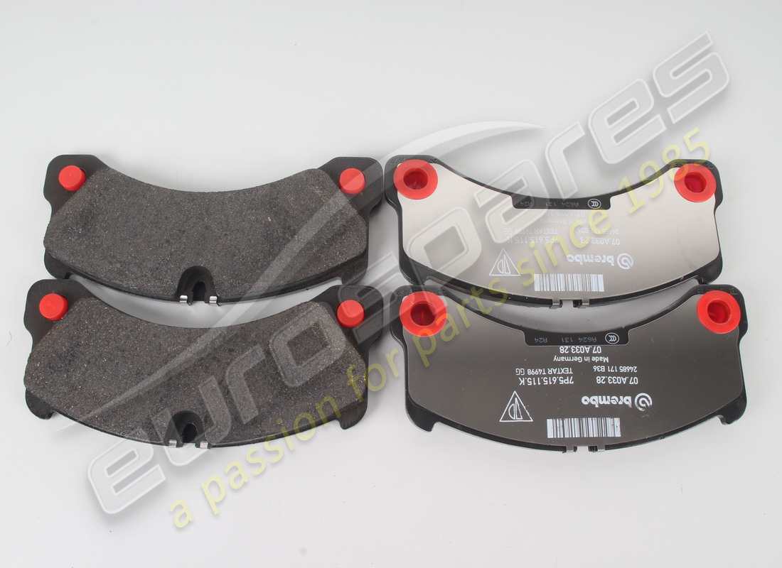 nuovo porsche 1 set di pastiglie dei freni per disco freno. codice articolo 958698151a (1)