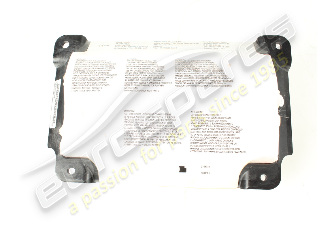 AIRBAG PASSEGGERO Ferrari USATO. NUMERO PARTE 89207500 (1)