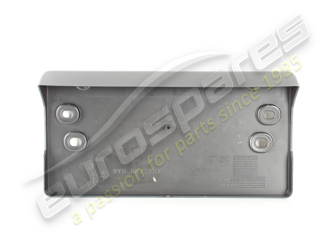 NUOVO PORSCHE PORTATARGA NERO OPACO. CODICE ARTICOLO 9Y0807287TOK1 (2) nuovo porsche portatarga nero opaco. codice articolo 9y0807287tok1 (2)