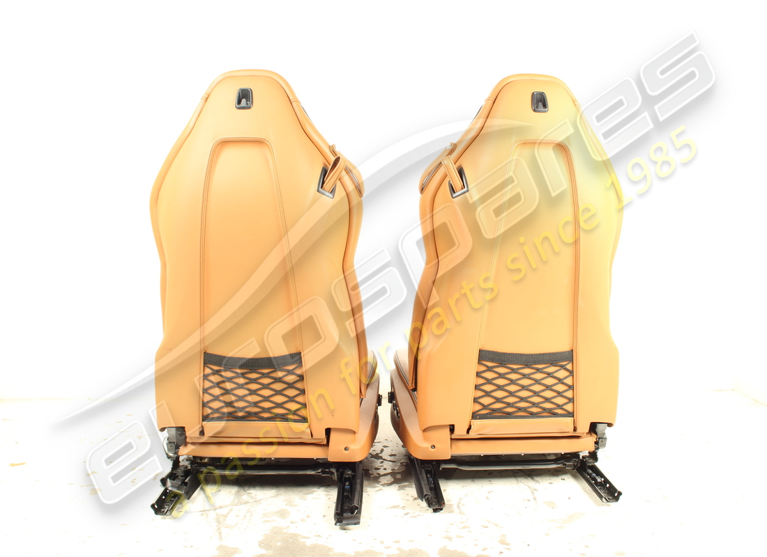 set completo di sedili anteriori e posteriori usato eurospares (pelle cuoio con cuciture nere). numero parte eap1566195 (9)