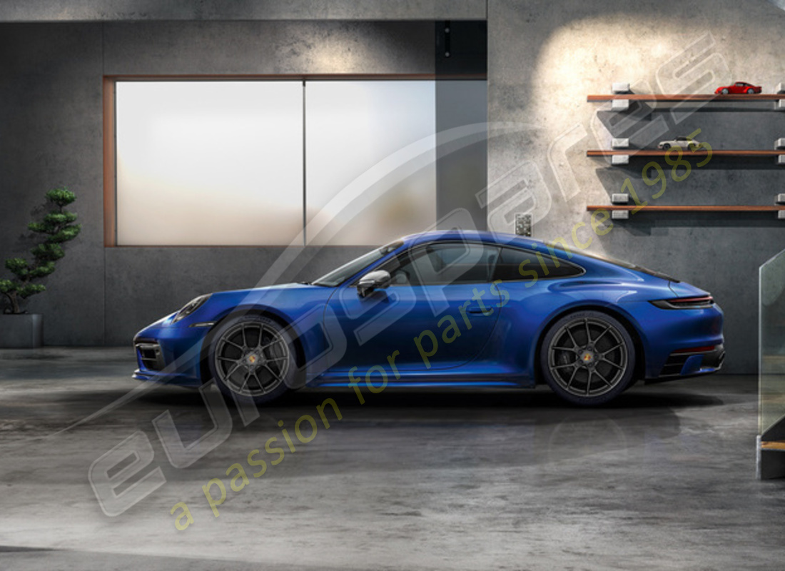 nuovo porsche 20/21-inch 911 set di ruote leggere carrera - nero satinato lucido (senza pneumatici, valvola e sensore sistema di monitoraggio pressione pneumatici). numero parte 992044680mb (2)