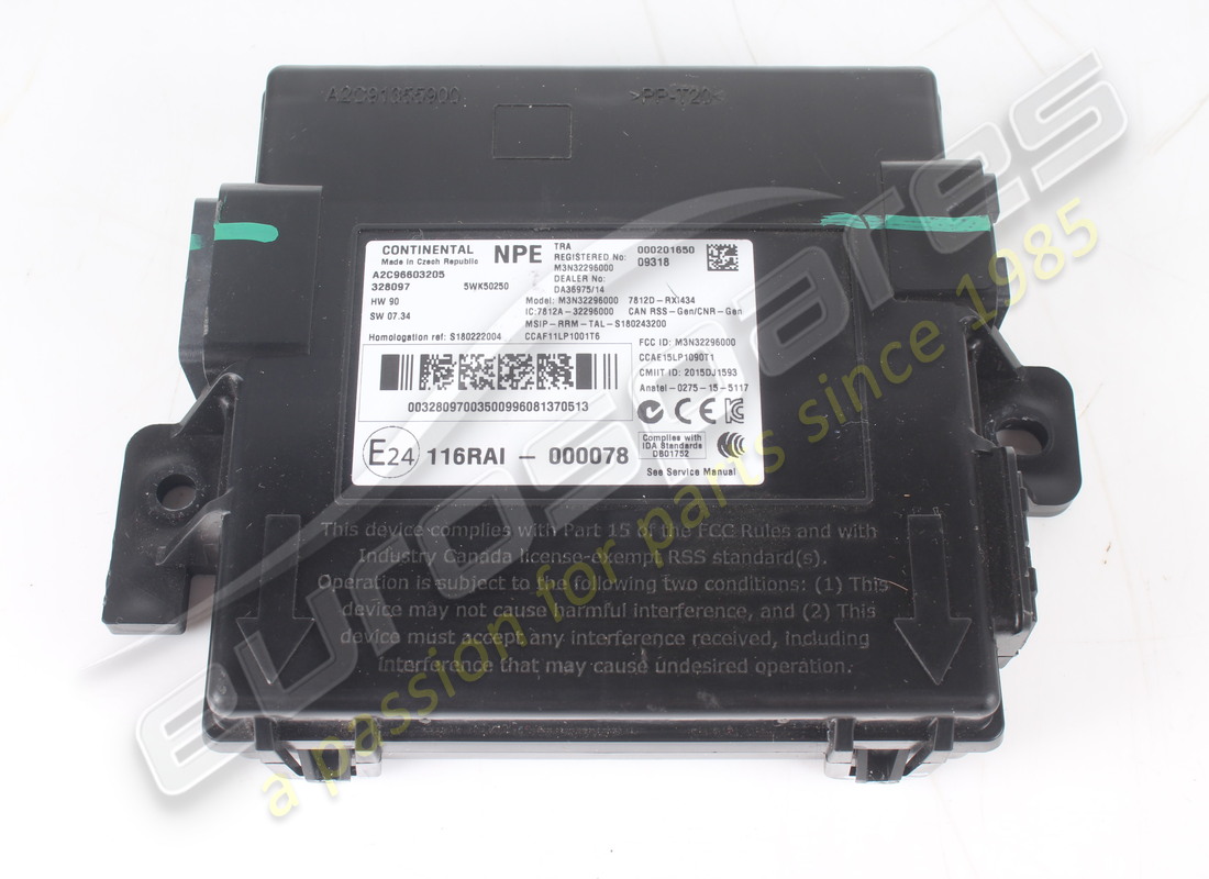USATA FERRARI ECU AVVIAMENTO PASSIVO. NUMERO PARTE 328097 (1) usata ferrari ecu avviamento passivo. numero parte 328097 (1)