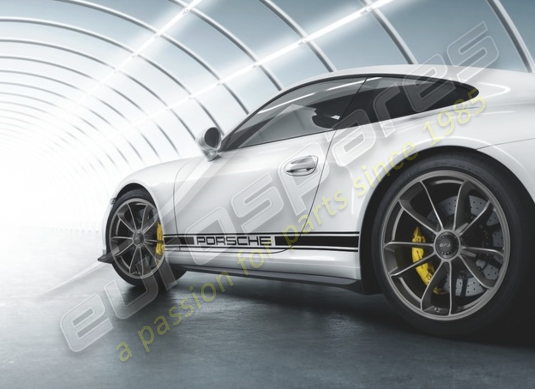 nuovo porsche 20-inch gt3 set di ruote - in platino (satinato-lucido). numero parte 99104460300 (1)