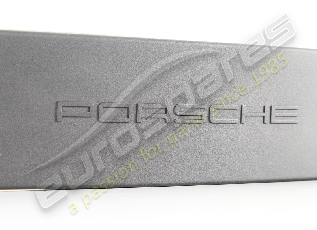 NUOVO PORSCHE SUPPORTO TARGA NERO SATINATO. NUMERO PARTE 9877011050301C (2) nuovo porsche supporto targa nero satinato. numero parte 9877011050301c (2)
