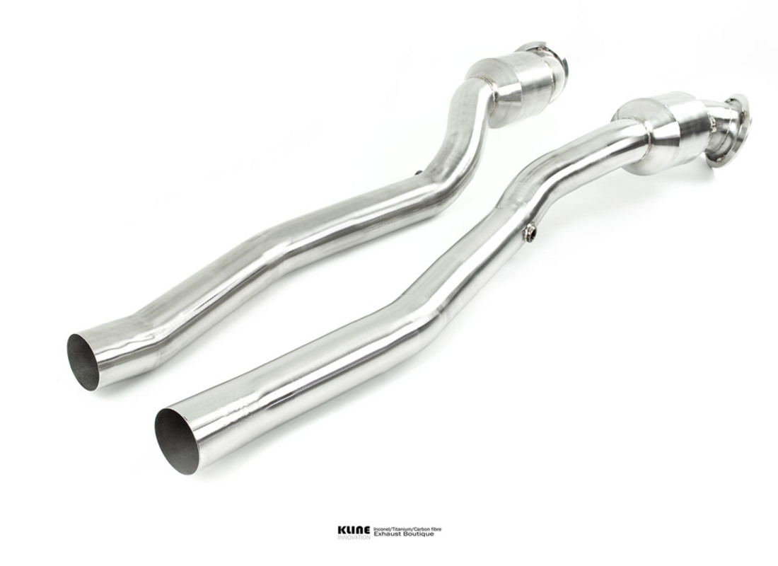 nuovo kline innovation set di tubi decat cat - acciaio inossidabile. numero parte klfer812decatcsss (1)