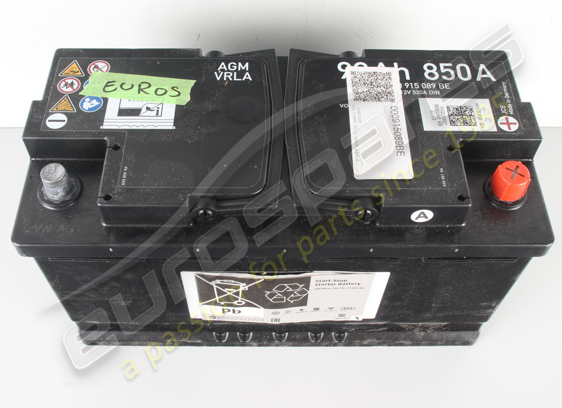 nuova batteria lamborghini, piena e carica (batteria agm ma sarà necessario anche un kit di cablaggio per montare. usare anche il kit di cablaggio 4ml998105). numero parte 000915089be (3)