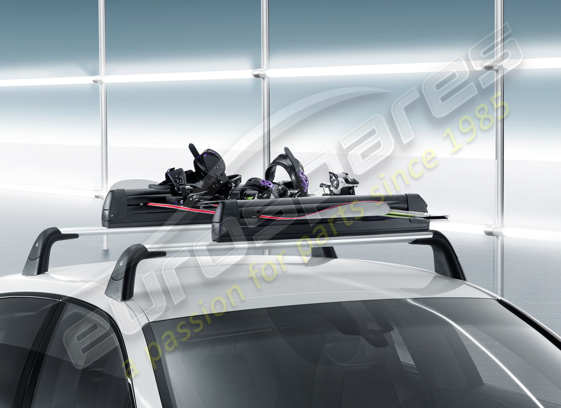 nuovo porsche portasci/porta snowboard. numero parte 95b044830 (10)