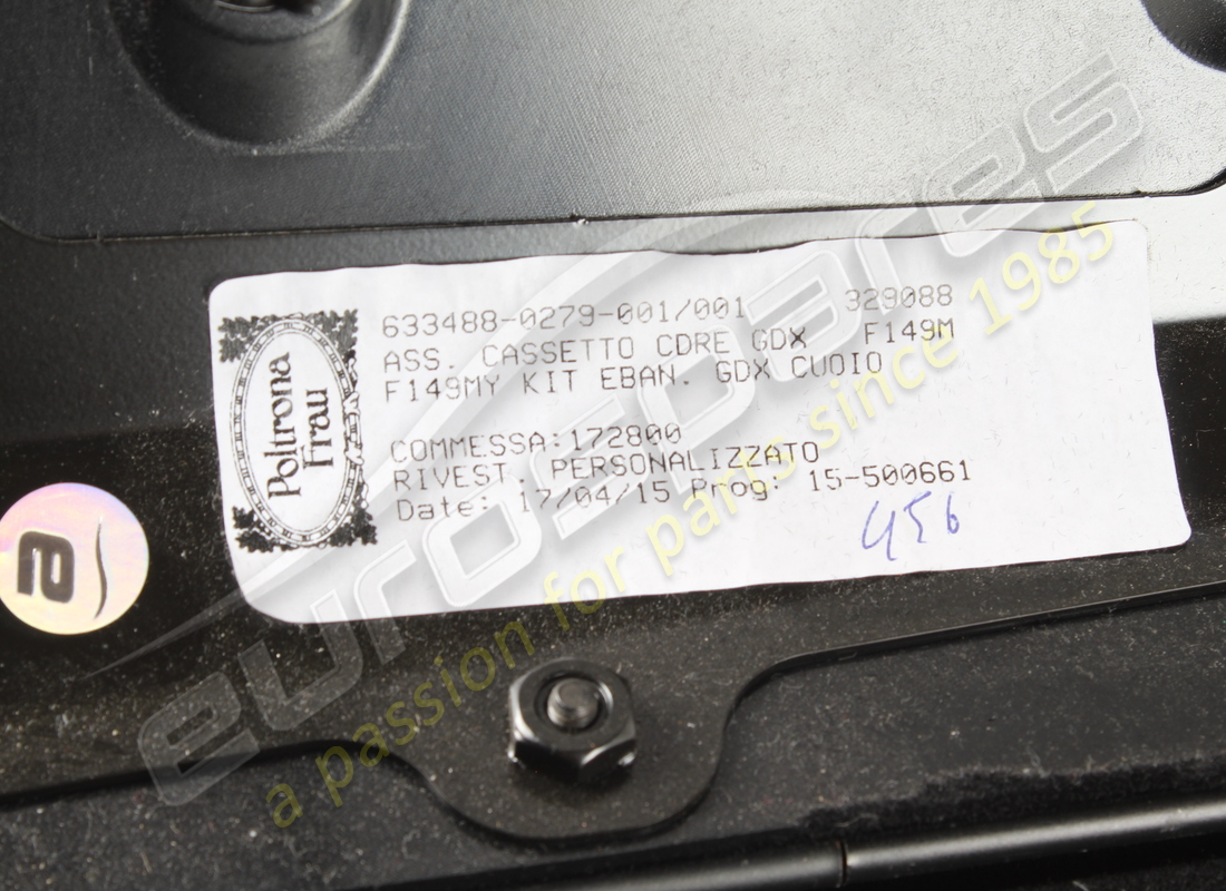 vano portaoggetti completo usato eurospares (pelle nera. numero parte eap1566236 (4)