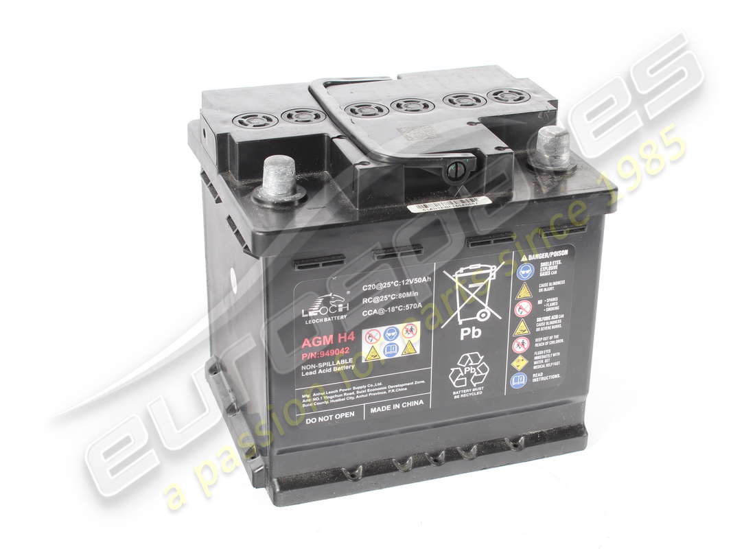 BATTERIA FERRARI LEOCH PB 50AH USATA. NUMERO PARTE 949042 (3) batteria ferrari leoch pb 50ah usata. numero parte 949042 (3)
