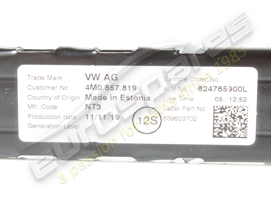 USATO LAMBORGHINI ALTEZZA CINTURA DI SICUREZZA. NUMERO PARTE 4M0857819 (2) usato lamborghini altezza cintura di sicurezza. numero parte 4m0857819 (2)