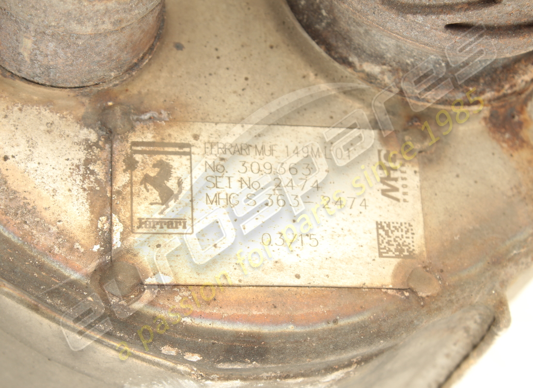 ferrari silenziatore posteriore sx usato. numero parte 309363 (5)