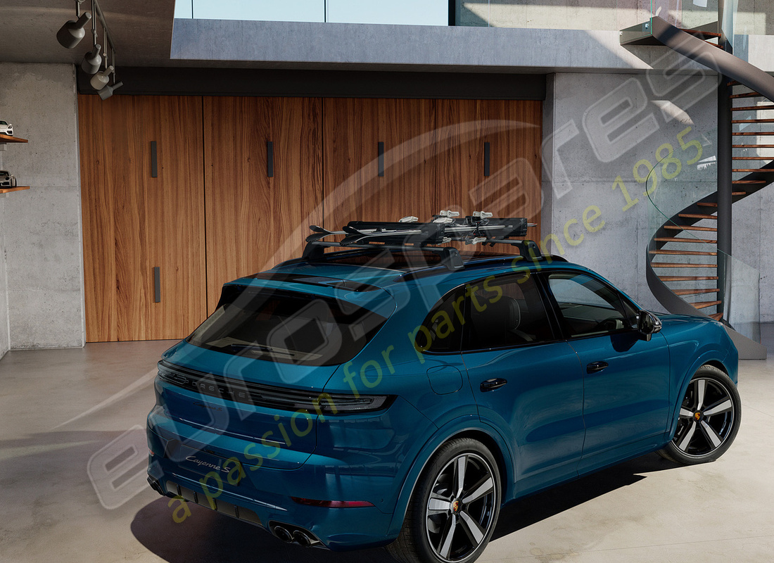 nuovo porsche portasci/porta snowboard. numero parte 95b044830 (6)