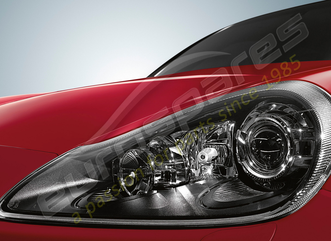 nuovo porsche bi-xenon fari (nero). numero parte 95504490310 (1)