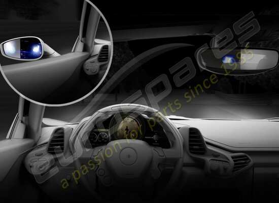 nuovo ferrari specchio retrovisore interno codice articolo 84475000