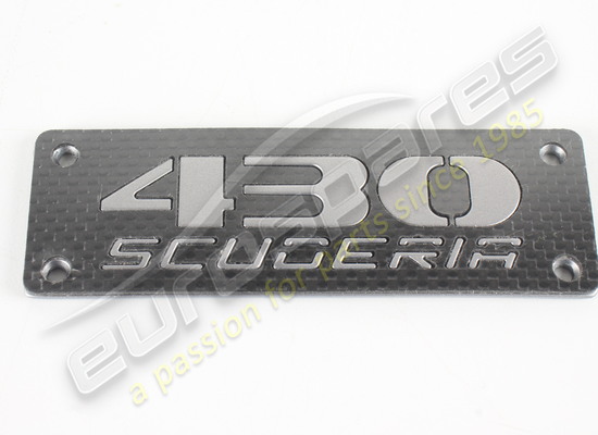 nuovo ferrari targhetta 430 scuderia completa codice articolo 80674800