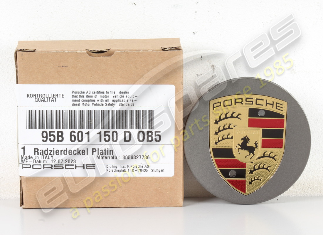 nuovo porsche coppia ruota concava - multicolore (pr:1np) platino satinato-opaco. numero parte 95b601150dob5 (3)