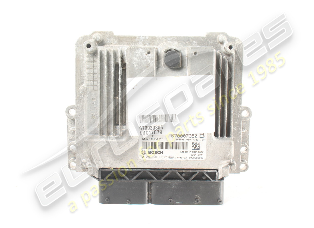 ECU DI ACCENSIONE DIESEL USATA Maserati (HW). NUMERO PARTE 670007350 (1)